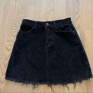 Corduroy high waisted brandy Melville mini skirt